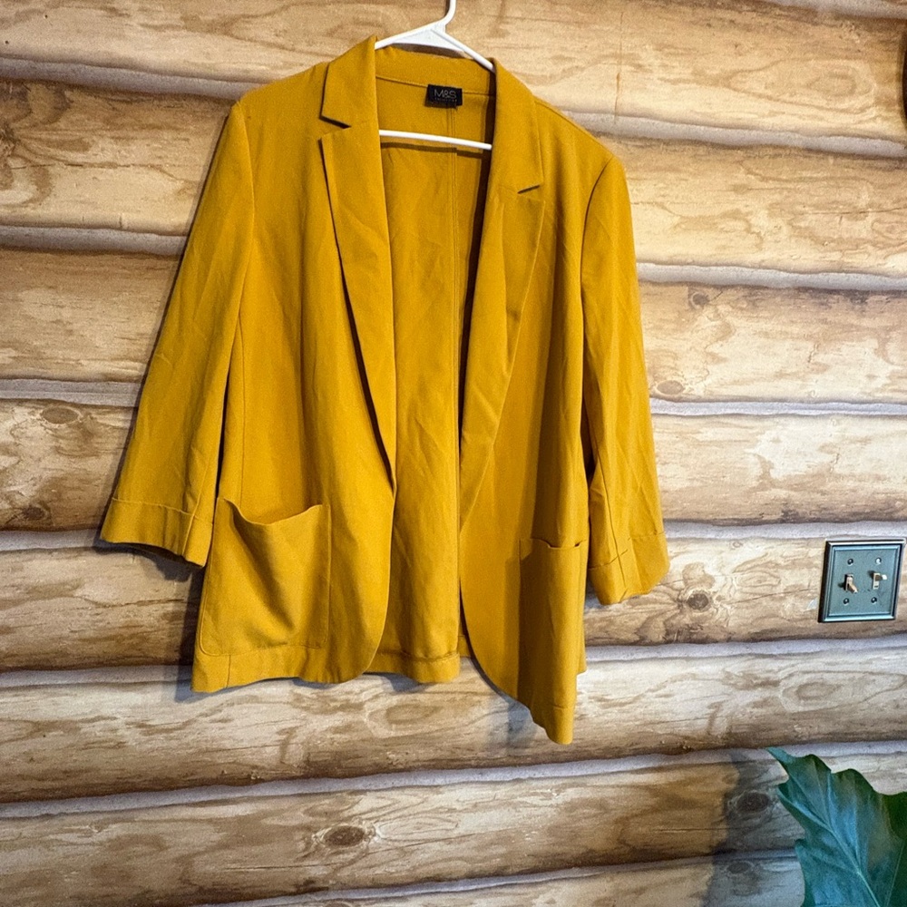 M&S. Mustard Women's Blazer